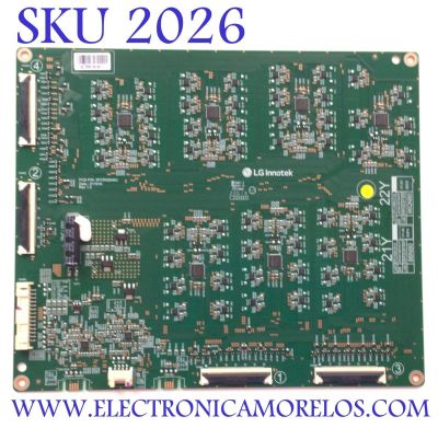 LED DRIVER PARA TV LG NANOCELL / NUMERO DE PARTE EBR32281502 / EPLH08CC1A / JAC04-0274A-P1 / 3PCR02846C / 86QN80 / PANEL NC860DQD-AALH1 / MODELO 86QNED80UQA / 86QNED80UQA.BUSYLKR